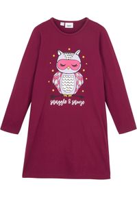 bonprix - Koszula nocna z bawełny organicznej. Kolor: fioletowy. Materiał: bawełna #1