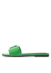 Calvin Klein Jeans Klapki Flat Sandal Slide Mg Met YW0YW01348 Zielony. Kolor: zielony #2