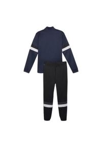 Puma - Dres Męski Team Rise. Kolor: czarny, niebieski, wielokolorowy. Materiał: dresówka