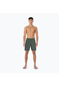 Szorty kąpielowe męskie Nike Luxe Letter 7" Volley. Kolor: zielony