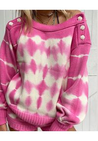 LOVE SHACK FANCY - Różowy sweter Gallatin. Kolor: biały #5