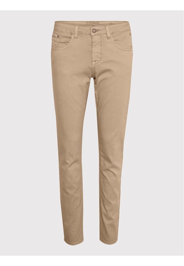Cream Spodnie materiałowe Lotte Plain Twill 10606565 Beżowy Regular Fit. Kolor: beżowy. Materiał: syntetyk, bawełna
