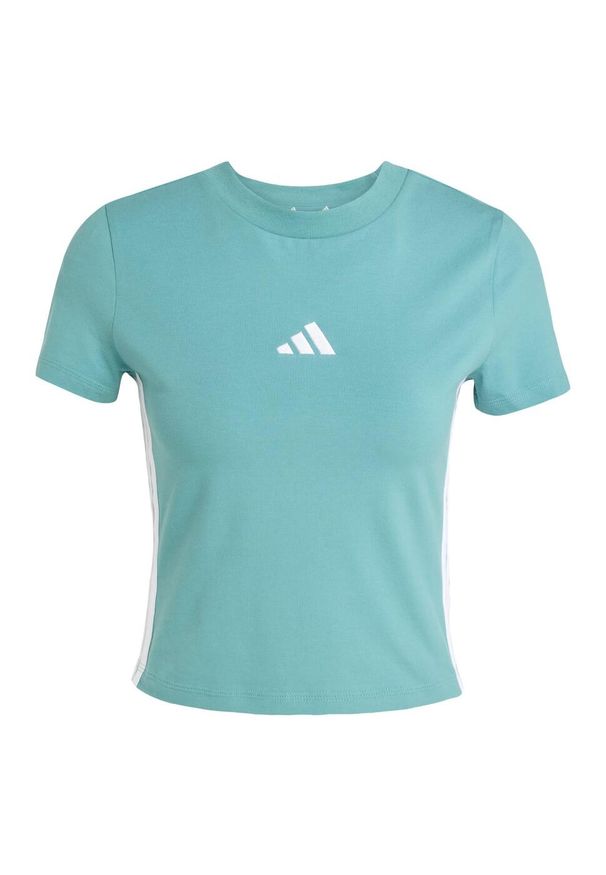 Adidas - Koszulka Essentials 3-Stripes Slim Baby. Kolor: biały, wielokolorowy, niebieski