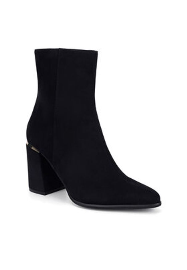 Nine West Botki WFA3000-1 Czarny. Kolor: czarny. Materiał: materiał