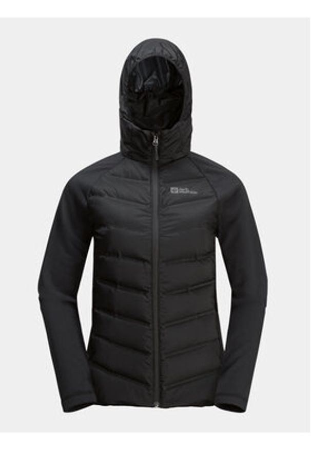 Jack Wolfskin Kurtka outdoor Tasman Down Hybrid 1711331 Czarny Regular Fit. Kolor: czarny. Materiał: syntetyk. Sport: outdoor