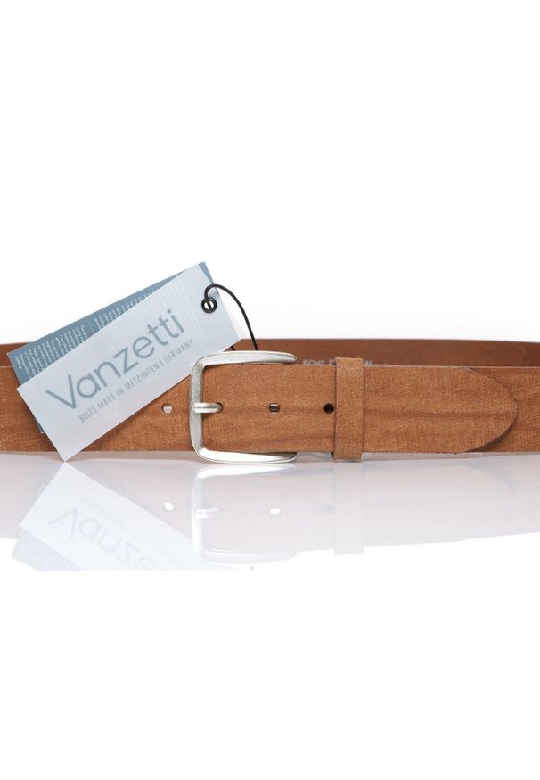 Vanzetti - VANZETTI PASEK SKÓRZANY SOPO-VAN982 645 40 mm Ledergürtel. Materiał: skóra. Wzór: paski. Styl: klasyczny