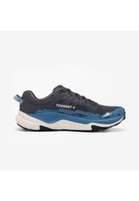 Decathlon - Buty do biegania w terenie męskie Hoka Torrent 4. Kolor: czarny, niebieski, wielokolorowy. Materiał: kauczuk, poliester. Szerokość cholewki: normalna. Sport: bieganie