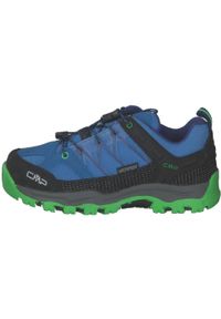 Buty trekkingowe dla dzieci CMP Rigel Low. Kolor: niebieski. Materiał: syntetyk, tkanina, materiał. Szerokość cholewki: normalna. Sport: turystyka piesza