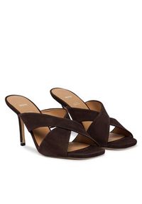 BOSS Klapki Charlize Samule 50563356 Brązowy. Kolor: brązowy. Materiał: zamsz, skóra #2