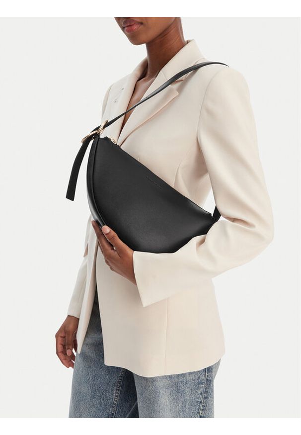 Gino Rossi - GINO ROSSI Torebka EO-LA321-1086 Czarny. Kolor: czarny. Materiał: skórzane