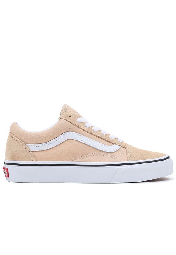 Buty Vans Color Theory Old Skool VN0007NTBLP1 - pomarańczowe. Okazja: na co dzień. Kolor: pomarańczowy. Materiał: zamsz, tkanina, guma. Szerokość cholewki: normalna. Model: Vans Old Skool