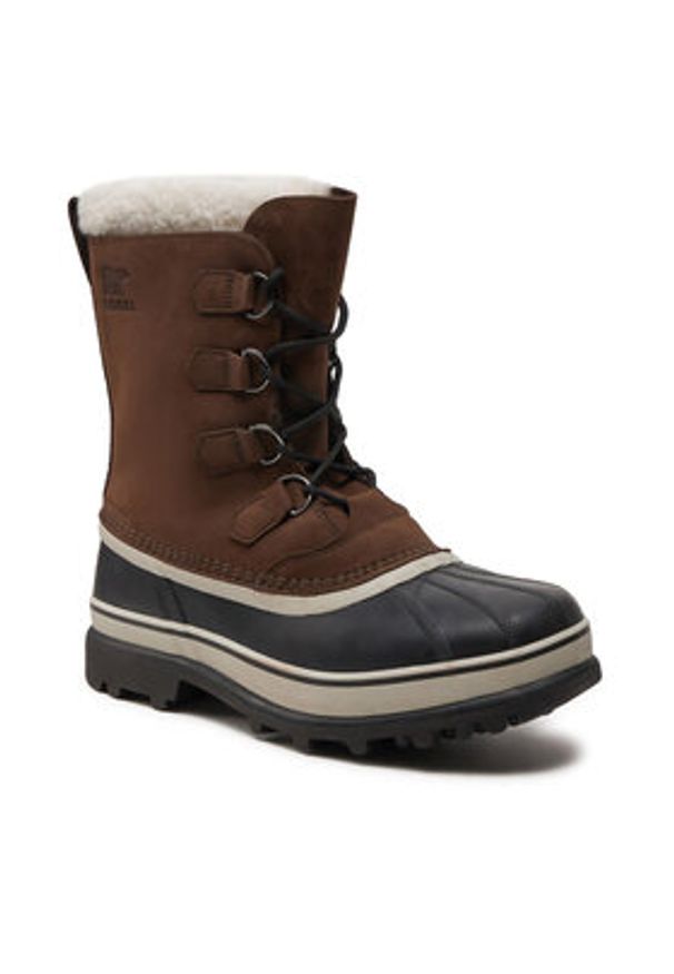 sorel - Sorel Śniegowce Caribou NM1000 Brązowy. Kolor: brązowy. Materiał: nubuk, skóra