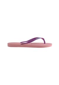 Havaianas - Japonki. Kolor: różowy. Materiał: syntetyk, materiał, guma. Wysokość obcasa: niski #1