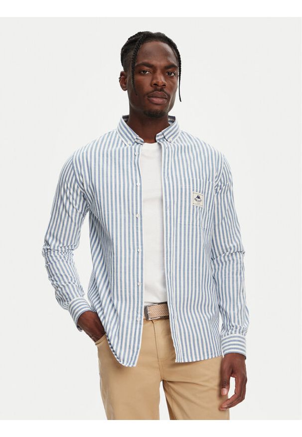 Robe di Kappa Koszula Nuno 63128NW Niebieski Regular Fit. Kolor: niebieski. Materiał: bawełna