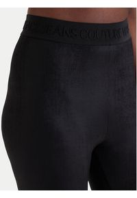 Versace Jeans Couture Legginsy 80HAC101 J0064 Czarny Slim Fit. Kolor: czarny. Materiał: syntetyk #5