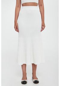 Pinko - Spódnica prążkowana midi Las Palmas PINKO. Materiał: prążkowany