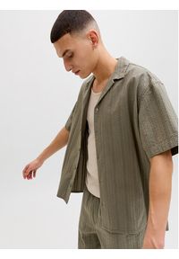 Jack & Jones Komplet koszula i szorty materiałowe Tyson 12297649 Zielony Relaxed Fit. Kolor: zielony. Materiał: bawełna #2