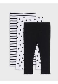 Sinsay - Legginsy 3 pack - biały. Kolor: biały