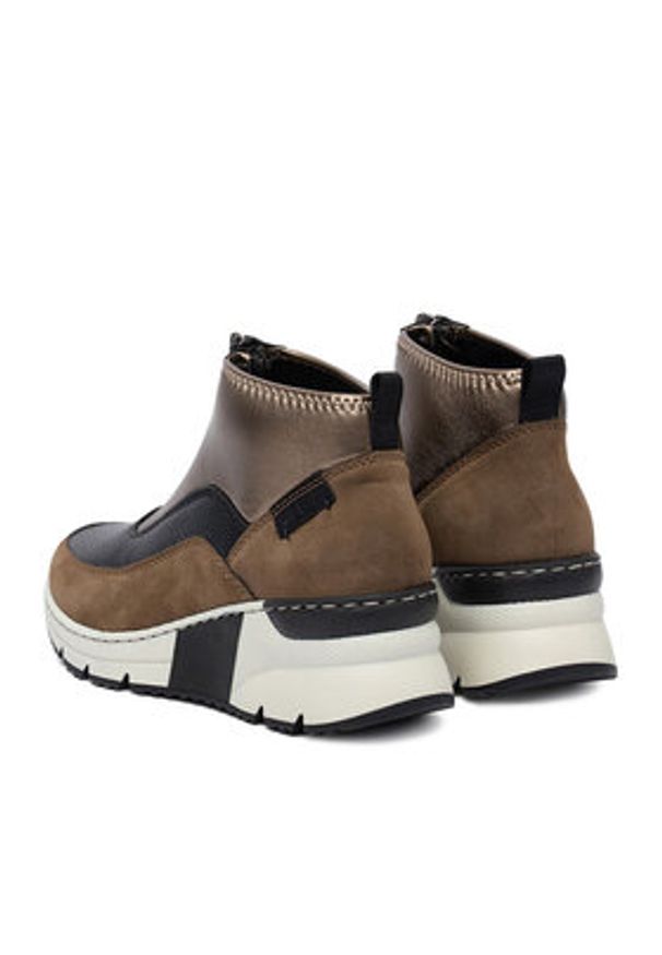 Rieker Botki CEO-N6352-25 Brązowy. Kolor: brązowy. Materiał: materiał, syntetyk