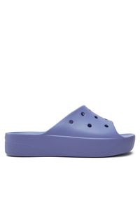 Crocs Klapki Classic Platform Slide 208180 Niebieski. Kolor: niebieski. Obcas: na platformie