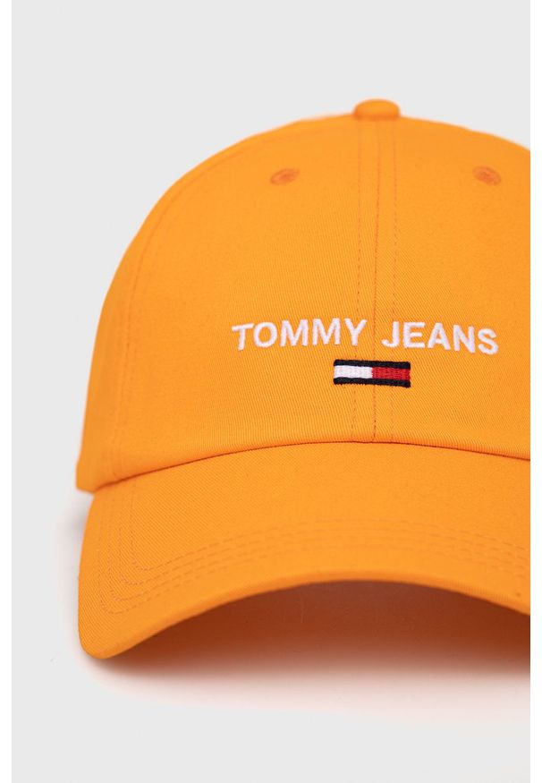 Tommy Jeans - Chiara Ferragni figi (2-pack) kolor pomarańczowy z aplikacją. Kolor: pomarańczowy. Materiał: bawełna. Wzór: aplikacja