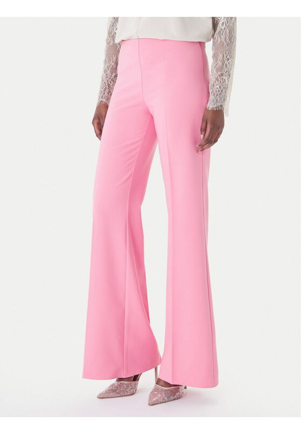 Rinascimento Spodnie palazzo CFC0127878003 Różowy Wide Leg. Kolor: różowy. Materiał: syntetyk