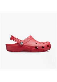 Klapki Crocs Classic. Kolor: czerwony. Styl: sportowy
