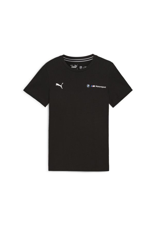 Puma - Młodzieżowa koszulka BMW M Motorsport ESS+ z logo PUMA. Kolor: czarny. Sport: bieganie