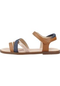 Geox - Sandały GEOX J SANDAL KARLY GIRL Brązowy. Kolor: brązowy. Materiał: syntetyk. Sezon: lato