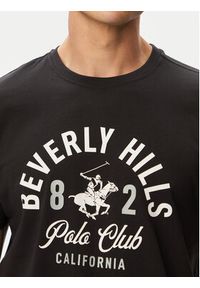 Beverly Hills Polo Club T-Shirt P-SS26M-TS1290 Czarny Regular Fit. Typ kołnierza: polo. Kolor: czarny. Materiał: bawełna #5