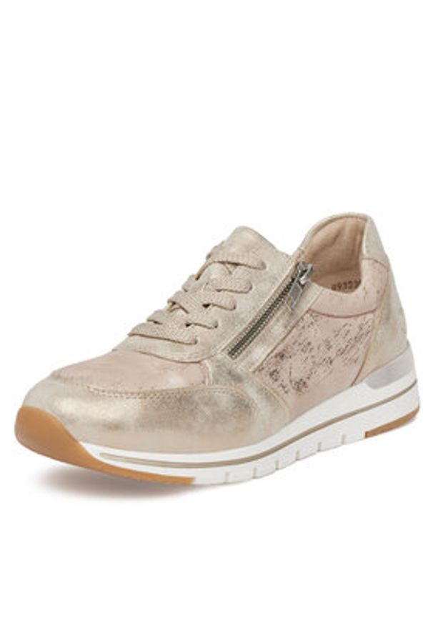 Remonte Sneakersy R6700-61 Beżowy. Kolor: beżowy. Materiał: materiał