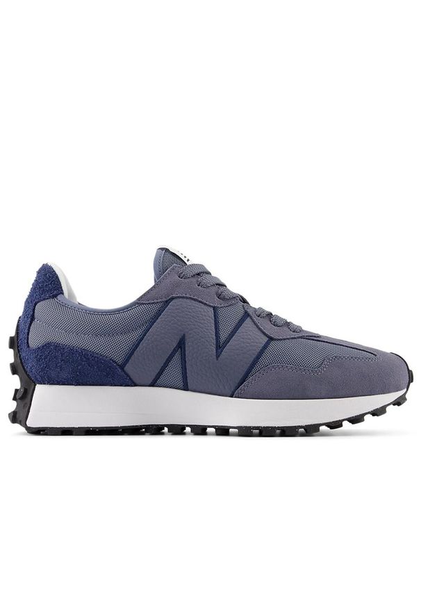 Buty New Balance U327MA - fioletowe. Okazja: na co dzień. Zapięcie: sznurówki. Kolor: fioletowy. Materiał: guma, skóra, zamsz, prążkowany, materiał. Szerokość cholewki: normalna