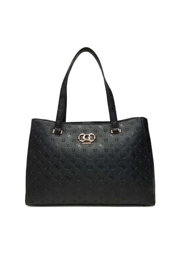 Guess Torebka Salinge Travel TWDP96 24024 Czarny. Kolor: czarny. Materiał: skórzane