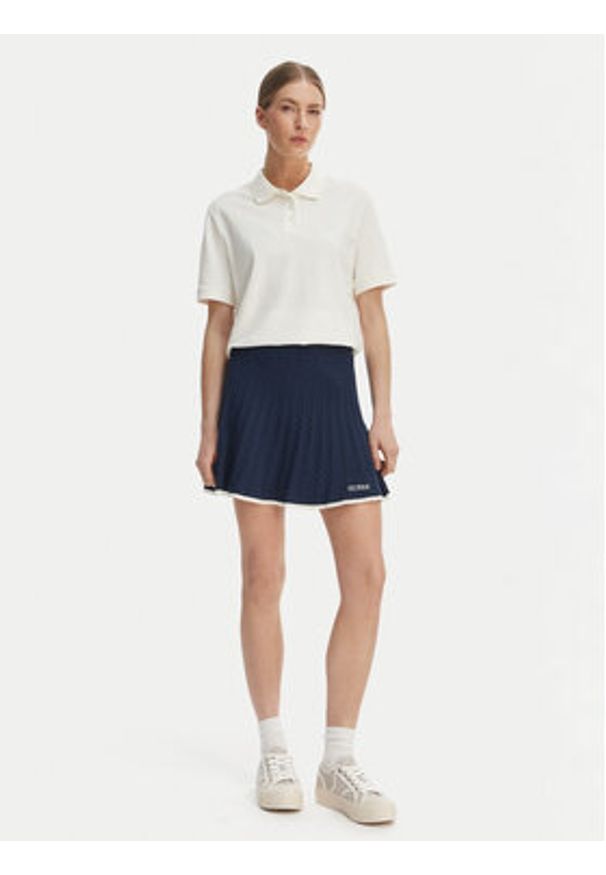 Guess Polo V6GP11 K3278 Biały Regular Fit. Typ kołnierza: polo. Kolor: biały. Materiał: bawełna