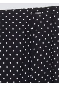 Big-Star - Spódnica damska midi z wiskozy w kropki czarna Carolla 906. Okazja: na co dzień. Kolor: czarny. Materiał: wiskoza. Wzór: kropki. Styl: casual, retro #3