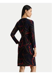 Lauren Ralph Lauren - LAUREN RALPH LAUREN Sukienka codzienna 200P03736001 Granatowy Slim Fit. Okazja: na co dzień. Kolor: niebieski. Materiał: syntetyk. Typ sukienki: proste. Styl: casual #6