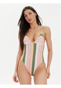 Roxy Strój kąpielowy Vista Stripe One Piece ERJX103639 Kolorowy. Materiał: syntetyk. Wzór: kolorowy