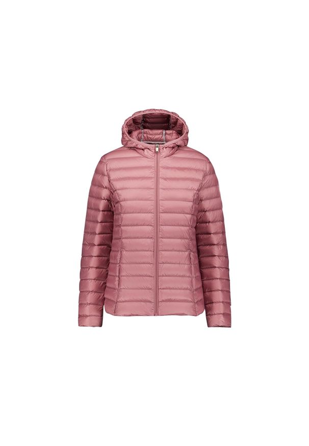 Jott - Lekka kurtka puchowa damska z kapturem JOTT Cloe. Typ kołnierza: kaptur. Kolor: różowy. Materiał: puch. Sezon: zima