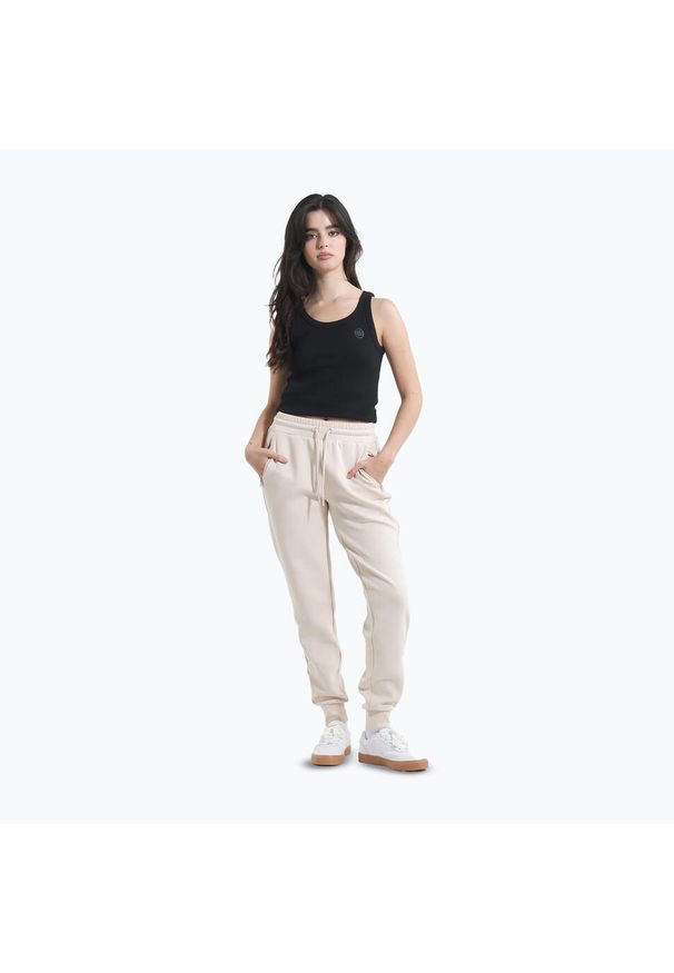 PITBULL - Spodnie damskie Pitbull Discovery Track Pants. Kolor: beżowy