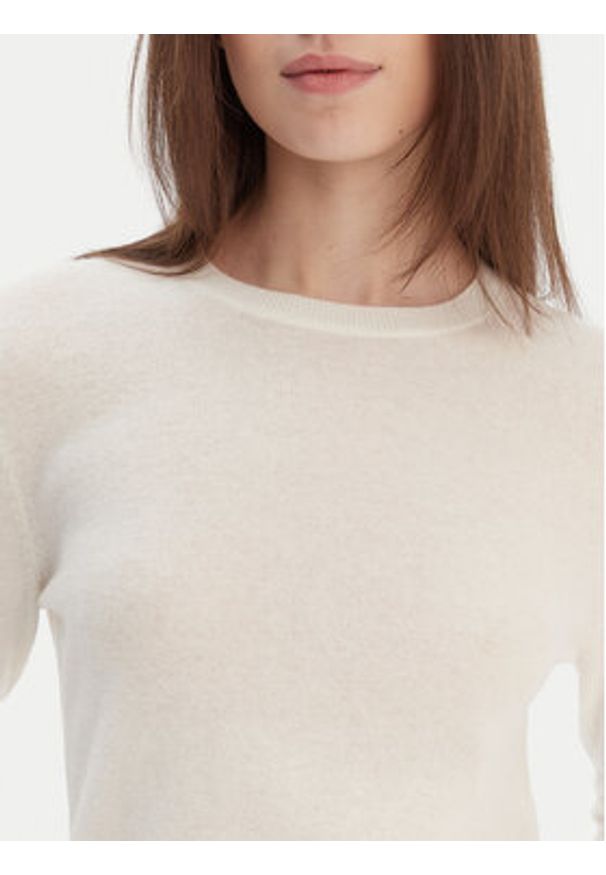 United Colors of Benetton - United Colors Of Benetton Sweter 1002D1K01 Beżowy Regular Fit. Kolor: beżowy. Materiał: wełna