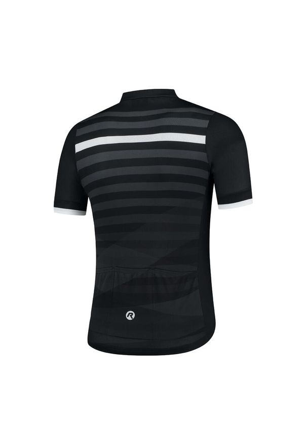 ROGELLI - Koszulka rowerowa męska Rogelli STRIPE. Kolor: biały, wielokolorowy, czarny. Sport: kolarstwo