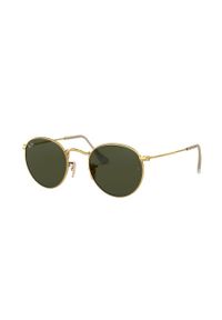Ray-Ban okulary przeciwsłoneczne RB3447.001 męskie kolor złoty. Kształt: okrągłe. Kolor: złoty #3
