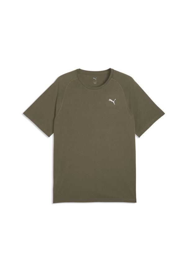 Puma - Męska koszulka treningowa PWRTRAIN PUMA. Kolor: zielony. Materiał: materiał. Sport: fitness, bieganie