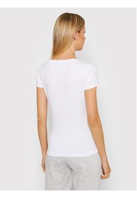 EA7 Emporio Armani T-Shirt 8NTT65 TJDQZ 1100 Biały Slim Fit. Kolor: biały. Materiał: bawełna #4