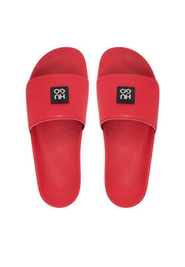 Hugo - HUGO Klapki Timein 50548671 Czerwony. Kolor: czerwony. Materiał: syntetyk