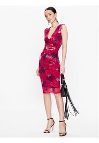 Pinko Sukienka koktajlowa Accaldato 101025 A0PK Bordowy Slim Fit. Kolor: czerwony. Materiał: syntetyk. Styl: wizytowy #4