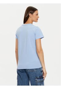 Guess Jeans T-Shirt W4YI10 J1314 Niebieski Regular Fit. Kolor: niebieski. Materiał: bawełna