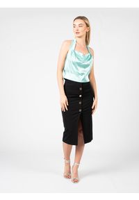 Pinko Top "Trenel" | 100188 ZR64 | Kobieta | Zielony. Kolor: zielony. Materiał: elastan, jedwab. Długość: długie. Styl: elegancki