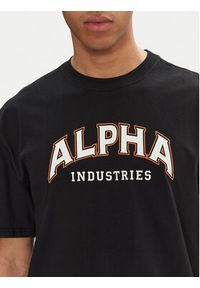 Alpha Industries T-Shirt College 146501 Czarny Relaxed Fit. Kolor: czarny. Materiał: bawełna #5