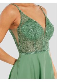 Swing Sukienka koktajlowa 5AE19300 Zielony Slim Fit. Kolor: zielony. Materiał: syntetyk. Styl: wizytowy